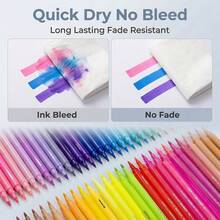 1 pieza Juego de arte creativo de 36/60/84 colores, tinta suave, caja portátil, adecuado para pintura, bocetos, colorear, caligrafía, manualidades, gran regalo para niños y adultos, artistas, maestros, estudiantes - 36 colores/juego - Ver 7