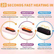 Wireless Hair Straightener - 4 Temperature Settings, Portable USB Charging, Suitable For Travel, Suitable For All Hair Types, 2000mAh Battery Capacity - Multicolor - View 8