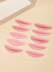5 Cặp Miếng Đệm Uốn Mi Silicon Cong, Dụng Cụ Hỗ Trợ Uốn Mi, Dùng Tại Salon và Tại Nhà - Màu Hồng baby - Xem 1