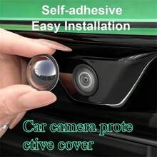 [2pcs/Set] Car Camera Lens Protector Cover, 360° Imaging Lens Protection Shield, Adhesive Backing For Scratch-Free Installation, Fits All Vehicle Models - A - View 2