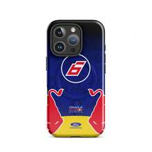 [24h Shipping From DE/FR/ES]Apple 17 16 15 Promax  23 24 25 26 Ultra GalaxyRed Bull Racing Livery 2026 F1 Team  Case With Number - Frosted Finish - View 2