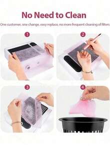 200pcs Disposable Nail Dust Filter Paper, Suitable For Nail Dust Collector, Portable Non-Woven Nail Paper, Applicable For Professional Nail Salon - Multicolor - View 6