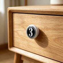 1pc Large European Modern Kitchen Drawer Pull Handle, Hook, Wall Hook With Pattern, Metal Face And Screws Included, Suitable For Cabinets, Wardrobes, Furniture, Kitchen Cabinets | Vivid Pattern Handle | Includes Screws - Solid 2 - View 3