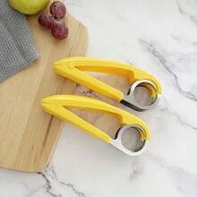 Stainless Steel Banana & Cucumber Slicer - Easy To Use, Ideal For BBQs And Outdoor Cooking; An Essential Kitchen Gadget, Outdoor Cooking Tool, And Food Slicing Companion For Camping And Dinner Prep. - 1個裝 - 查看 4