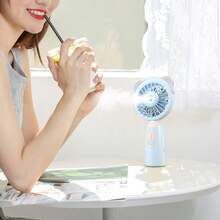 Mini Handheld Misting Fan, Personal Portable Fan, Travel Electric Fan, Small Fan, Desktop Mini USB Quiet High-Powered Humidifying Electric Fan - Multicolor - View 4