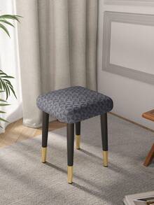 1 chiếc bọc ghế đẩu hình tam giác vuông nhỏ, chất liệu jacquard, thích hợp cho phòng khách, phòng ngủ, phòng ăn, phong cách tối giản hiện đại, phù hợp mọi mùa. - Xám - Xem 3