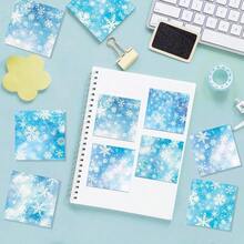 240 Pcs Snowflake Sticky Notes 12 Designs Snowflake Notebook Colored Sticky Notes Pads Snowflakes Sticky Note Self Stick Notes Memo Pads School Office - Mặc định - Xem 7