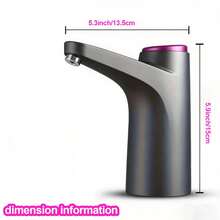 1个电动水泵，USB充电式5加仑饮水机水泵，带600毫升定量出水功能，自动水瓶泵，适用于2-5加仑水瓶，适用于家庭、办公室、厨房、户外露营 - 彩色 - 查看 11