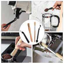 Coffee Machine All-In-One Cleaning Kit Brush, Espresso Semi-Automatic Coffee Machine Brew Head Cleaning Brush, Coffee Grinder Powder Brush, Filter Basket & Group Head Cleaning Tool - Multicolor - View 7