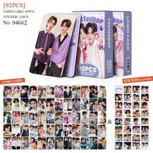 92pcs/Box TEETEEPOR (60pcs LOMO Cards + 32pcs Stickers), K-POP Fan Merchandise, SKZ Limited Edition Fan Goods, Photo Cards, Stickers, Holiday Gifts - Multicolor - View 7