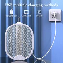 Electric Fly Swatter & Bug Zapper – 4000V Rechargeable Mosquito Killer Racket With UV Light, Telescopic Handle & Safety Mesh – Indoor & Outdoor Insect Trap,Camping Essentials - A - View 8