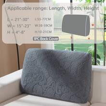 1 vỏ đệm ghế sofa co giãn Jacquard, kiểu dáng tối giản hiện đại, chống trượt, phù hợp với sofa hình chữ L và sofa 1/2/3/4 chỗ ngồi, dùng được cả bốn mùa - Màu xám đen - Xem 12