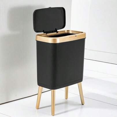 Thùng rác cao cấp có nắp đậy kín, thùng rác dung tích lớn vận hành bằng bàn đạp, vật trang trí cao cấp cho phòng khách và nhà bếp.