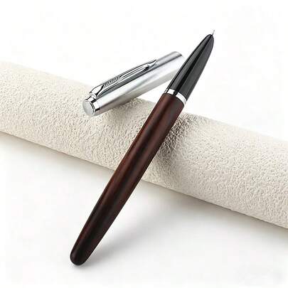 Metal Fountain Pen 0.38mm Nib Smooth Writing Calligraphy Pen For School Office Student Stationery Gift