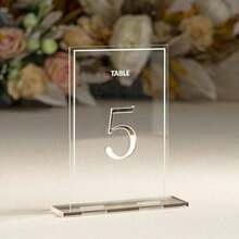 Placas numeradas de mesa de boda en negro mate 3D, papelería de boda, decoración de recepción de boda negra, regalo de cumpleaños de verano, playa, regreso a la escuela, útiles escolares, decoración de habitación - Multicolor - Ver 48