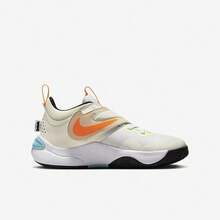 Nike Team Hustle D 11 (GS) 丨魔鬼氈透氣網面大童男女童實戰籃球鞋青少年訓練運動鞋 - 白 / 淺螢光黃 / 亮橙 - 查看 6