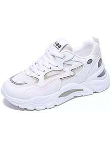 New Spring/Autumn Style, Women's Comfortable And Breathable Thick-Soled Casual Athletic Shoes, Tennis Shoes, Casual Sports Shoes - 白色 - 查看 8