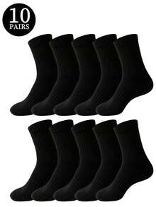 1/5/10/20 Pairs Men's Crew Socks, Striped Non-Slip Fitness Socks, Outdoor Running Socks, Basketball Socks, Casual Sports Socks - Multicolor - View 26