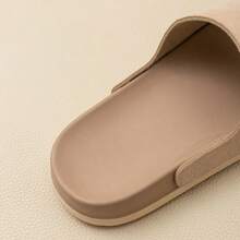 1 pieza Chanclas de verano para mujer con suela gruesa y suave, ligeras y portátiles con absorción de impactos para relajarse, para uso interior y exterior, fáciles de limpiar y antideslizantes, sandalias de estilo nórdico flexibles de EVA y cuero - Rosa vieja - Ver 10
