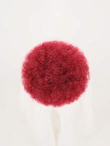 1件装6英寸短款非洲卷发发髻马尾假发，合成扭辫发髻马尾夹式接发，适合派对、圣诞节、万圣节等场合 - 彩色 - 查看 19