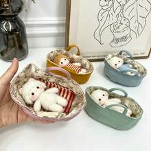 1个BJD娃娃棉质睡篮，布艺娃娃屋配件 - 玩偶睡籃 - 查看 2