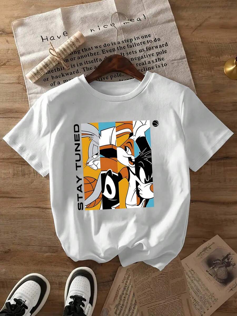 Warner Bros Men T-Shirts - White - View 1