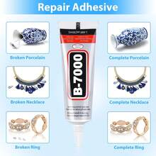 B7000 Clear Jewelry Glue, Waterproof Flexible Adhesive With Fine Tip For Metal, Glass, Fabric, Rhinestones, Phone & Shoe Repair, DIY Crafts And Jewelry Making. - B700 - Xem 8
