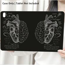 1pc Heart Pattern Flip Cover Tablet Protective Case With Pen Slot, Auto Sleep/Wake Function, Suitable For Back To School, Valentine's Day, Holiday Gifts - Multicolor - View 6