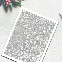 1 cuốn, 20 trang, sổ vẽ nối điểm độc đáo, phương pháp vẽ khác biệt, chỉ cần một cây bút đen để bắt đầu sáng tạo, giải trí thư giãn, lựa chọn tốt để giết thời gian, có thể dùng làm quà tặng (không bao gồm bút) - Mảnh duy nhất - Xem 6