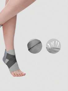 Unisex Sports Ankle Support Compression Sleeve With Strap - Multicolor - View 19