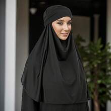 Plain Large Instant Turban Scarf Headwrap Headscarf For Women - MSL121-03 - Xem 5