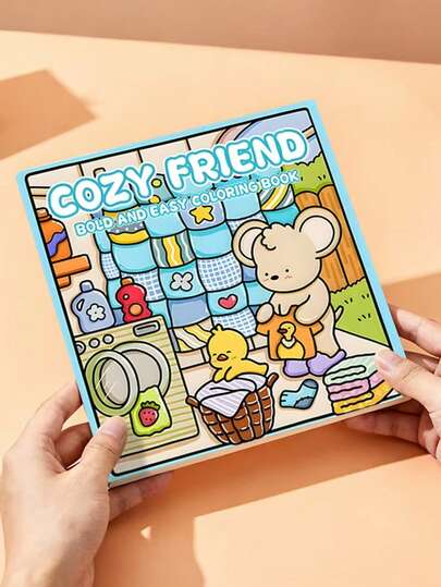 Thick Paper Friendship Themed Coloring Book - A Comfortable Painting Companion To Showcase The Beauty Of Friendship! Suitable As A Small Gift Bag, Back To School Gift, Classroom Supplies, Valentine's Day, Mother's Day, Father's Day, Easter, New Year's Gift, Office Supplies, School Supplies, Etc.