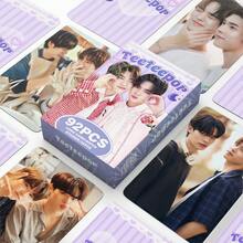 92pcs/Box TEETEEPOR (60pcs LOMO Cards + 32pcs Stickers), K-POP Fan Merchandise, SKZ Limited Edition Fan Goods, Photo Cards, Stickers, Holiday Gifts - Multicolor - View 2