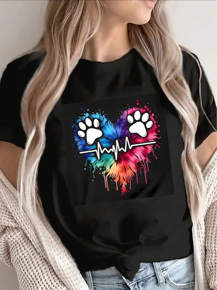 Women T-Shirts - Black - View 1