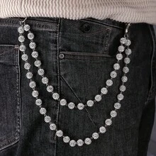 Móc khóa đính đá phong cách đường phố Harajuku cho nam, ví, thắt lưng, quần hip hop, quần jeans, trang sức rock. - Nhiều màu - Xem 2