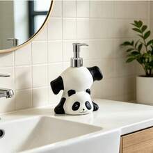 Chai sứ nhỏ xinh xắn chất lượng cao, kiểu nhấn, có thể tái sử dụng, dùng đựng dầu gội, sữa tắm và bột giặt trong phòng tắm. - A - Xem 2