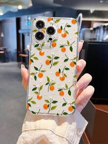清新橙花2D图案，优雅百搭的季节性设计，适合作为生日礼物送给男友、兄弟、爸爸、朋友、叔叔、弟弟、情侣或自己。透明软壳，提供全面保护，防尘防水，兼容 17/16/15/14/13/12/11/Pro/Pro Max/X/XR/XS/XS Max/7/8/Plus和A05/13/14/23/24/25/32/33/34/52/53/54/55/56，Galaxy S20/21/22/23/24/25/26 Ultra/Plus/Fe - 無色 - 查看 2