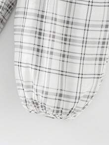 mini bala Baby Boy Plaid Print Lightweight Pants, Breathable Quick-Dry Summer 2026 - Gray Tone - View 8