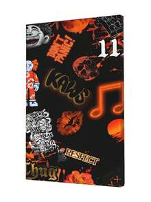 Kawss Kawaii Kaw Canvas Poster Cover With Framed Decoration. A Perfect Choice For New Year's, Thanksgiving, And Christmas, And Also A Perfect Work Of Art For Decorating Rooms, Kitchens, Living Rooms, Halloween, Bathrooms, Homes, Walls, And Bedrooms. - đóng khung - Xem 3