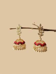 Elegant Faux Pearl Decor Round Hollow Creative Pattern Drop Earrings, Suitable For Daily Wear - Pendant Type - View 8
