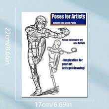 1pc Beginner's Sketch Practice Book - How To Draw Like A Real Artist, Quick Improvement Of Sketching Skills, Lightweight & Portable, Simple & Easy To Understand, Suitable For Gifting (Pen Not Included) - Single Piece - View 2