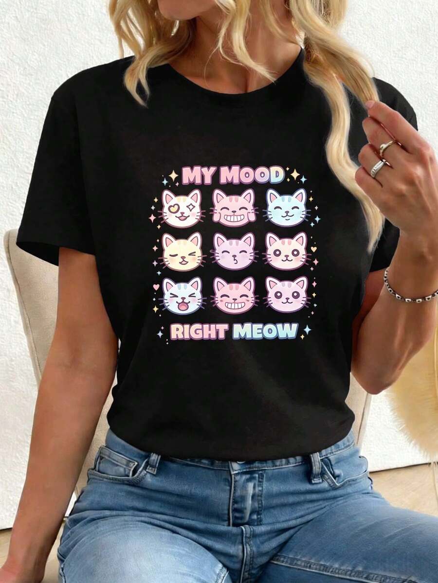 Women T-Shirts - Black - View 1