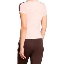 Adidas Originals Firebird Trefoil Sport Knit Slim-Fit Turtleneck Polo Shirt | Women's Short-Sleeve Casual Top - 粉色 - 查看 3