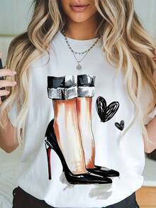 Women T-Shirts - White - View 1