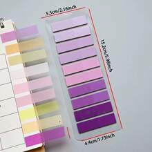 200pcs/400pcs Book Annotation Labels, Adhesive Book Annotation Labels, Morandi Binder Dedicated Sticky Notes, Removable Bookmarks, Multi-Color Writable And Reusable Annotation Supplies, Suitable For Life Annotation, Office, Study, Back To School Season - Multicolor - View 7