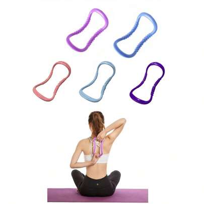 1pc Yoga Elastic Ring, Shoulder Opening Magic Ring, Pilates Exercise Ring, Back Stretching Fitness Equipment, Yoga Ring, Yoga Hoop, Stretching Wristband, Shoulder Opening Shaping Device, Shoulder Opening Magic Ring, Yoga Gear, Shoulder Opening Shaping Instrument, Pilates Equipment, Waist Shaping Shoulder Opening Instrument And Waist Shaping Fitness Magic Band, Resistance Band Fitness Equipment, Back Shaping Product, Yoga Essentials, Fitness Essentials.