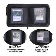 1pc Pocket Card Storage Album - Trading Card Collection Album, Single Card Storage With 16 Pages, Holds 32 Cards, Side-Loading Mini Storage Album Suitable For TCG, MTG, Sports, Baseball, Football And Other Small Sports Cards - Multicolor - View 5