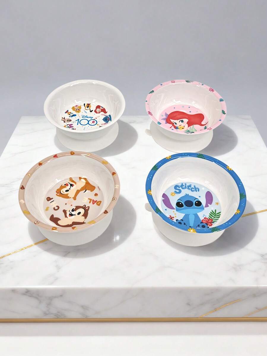 1 chiếc bát hoạt hình Disney có đế hút, thích hợp cho bữa ăn gia đình và tiệc sinh nhật, bát tinh tế và bền chắc. - Nhiều màu - Xem 1
