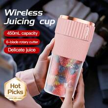 Portable Blender, Personal Blender USB Rechargeable, Mini Blender For Shakes And Smoothies, Handheld Blender For Travel Gym Kitchen, 1500mAh Battery - Multicolor - View 7