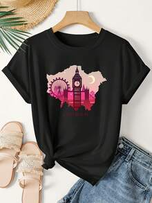 Women T-Shirts - Black - View 1